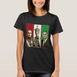 T-shirt dynastie Pahlavi trois générations reza shahPahlav