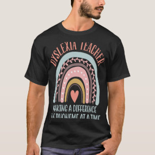 T-shirt Dyslexia Appréciation de l'enseignant Enseignement
