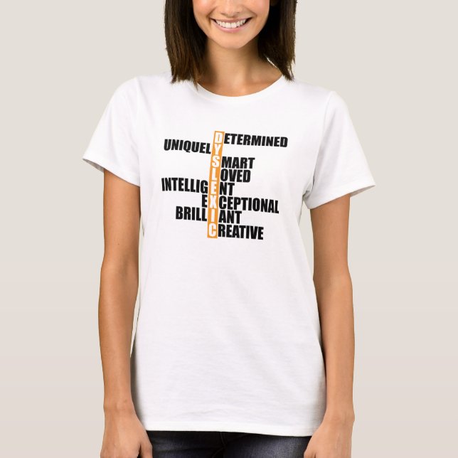 T-shirt Dyslexia - Dyslexic Acronym (Devant)