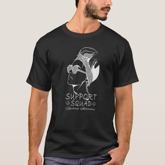 T-shirt Dyslexia Support Squad Teacher Therapist Dyslexia  (Devant)