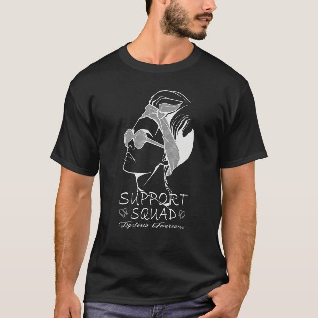 T-shirt Dyslexia Support Squad Teacher Therapist Dyslexia  (Devant)