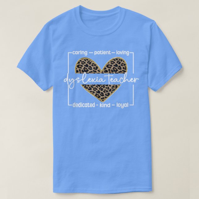 T-shirt Dyslexie Enseignant Dyslexique Thérapie Dyslexie E (Design devant)