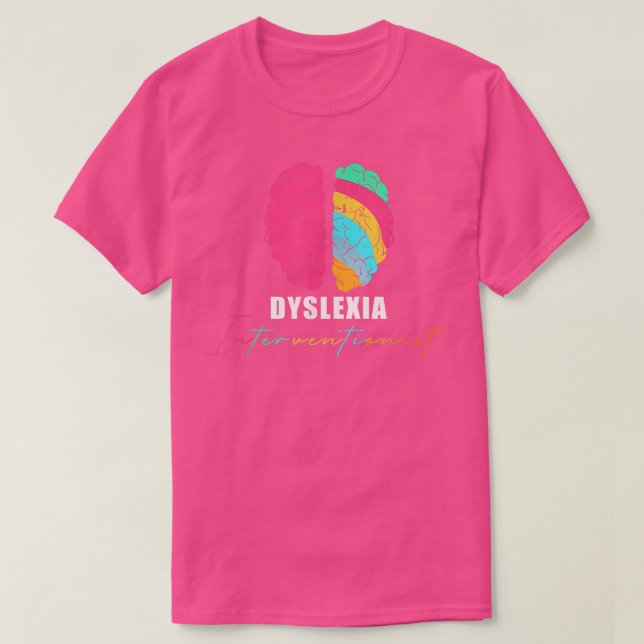 T-shirt Dyslexie interventionniste (Design devant)