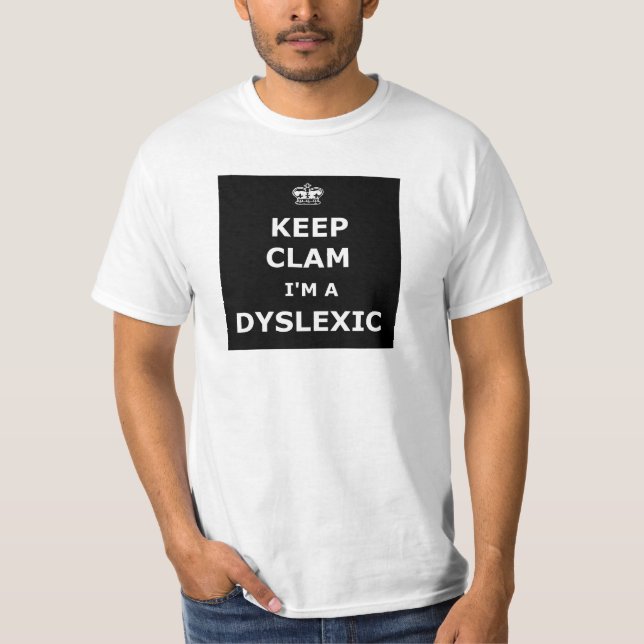T-shirt Dyslexique hilare (Devant)