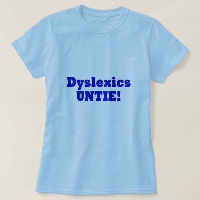 T-shirt Dyslexiques (Design devant)