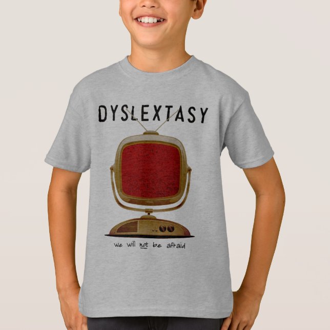 T-shirt Dyslextasy : Nous n'aurons pas peur (Devant)