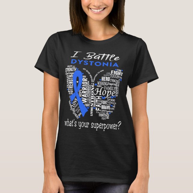T-shirt Dystonia Awareness Month Ribbon Gifts (Devant)