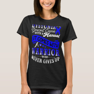 T-shirt Dystonia Warrior Blue Ribbon Sensibilisation
