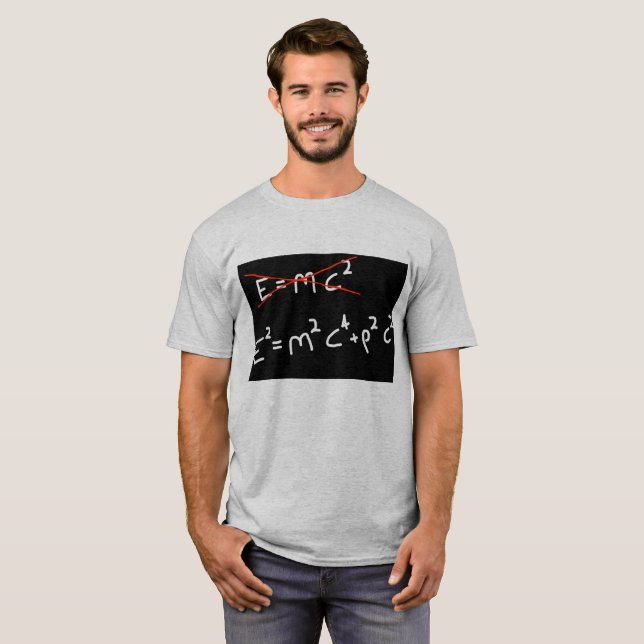 T-shirt e2=m2c4+p2c2 (Devant entier)