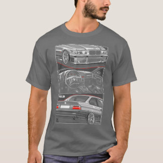 T-shirt E36 Sport Car Illustratio Perfect Gift