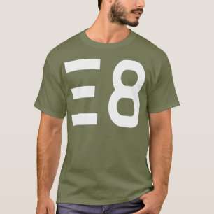 T-shirt E8 Théorie de simulation Dimensions de physique qu