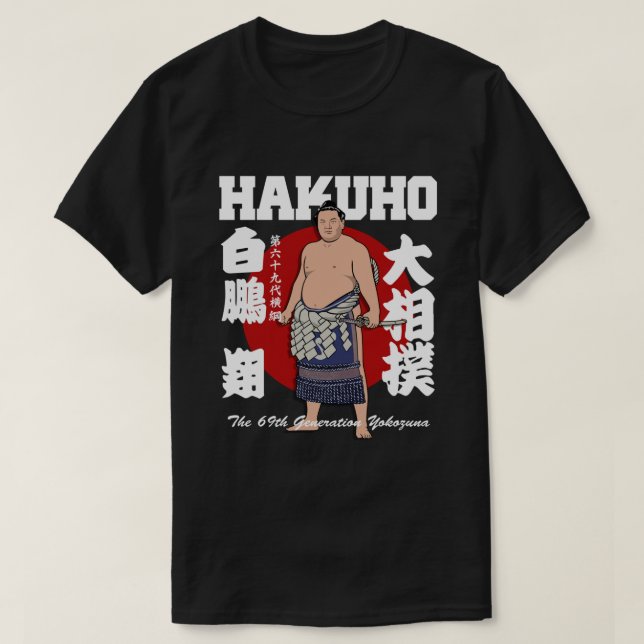 T-shirt E:\AnhgocUpZZ\JAPANESE WRESTLING SUMO HAKUHO SHO. (Design devant)