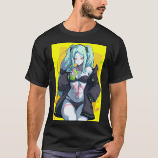 T-shirt E:\AnhgocUpZZ\Rebecca Cyberpunk Edgerunners Jaune