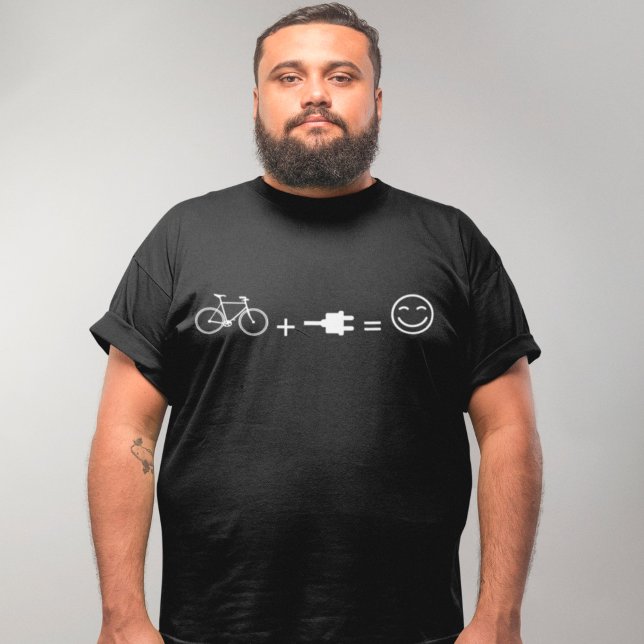 T-shirt E-Bike Bicyclette amusante Électrique Électrique C (Créateur téléchargé)