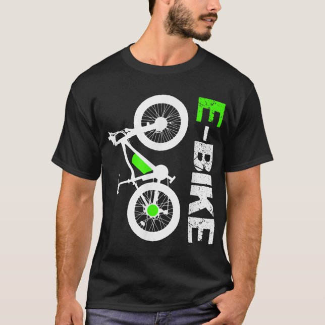T-shirt E-Bike - Cadeau Cool (Devant)