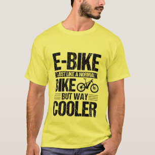 T-shirt E-Bike comme un vélo normal mais Glacière