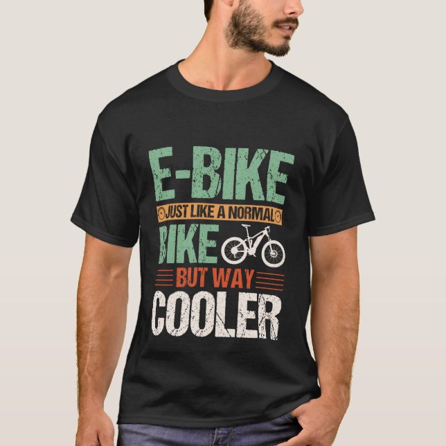 T-shirt E-Bike comme un vélo normal mais Glacière (Devant)