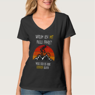 T-shirt E Bike Cyclist Saying