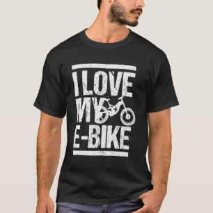T-shirt E-Bike Design J'aime mon e-Bike cadeau