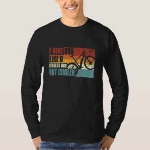 T-shirt E-Bike E-Mtb Retro Cool E-Bike Papa