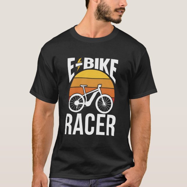 T-shirt E-Bike Racer Cyclist Cycling Rider Electric (Devant)