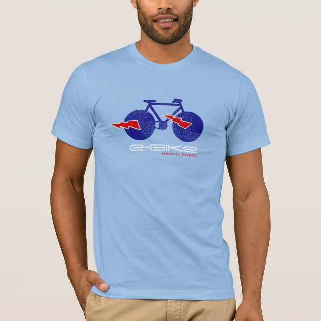 T-shirt e-bike, vélo électrique (Devant)