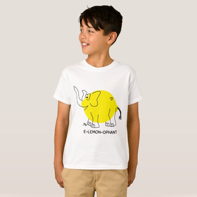 T-shirt E-citron-ephant (Devant entier)