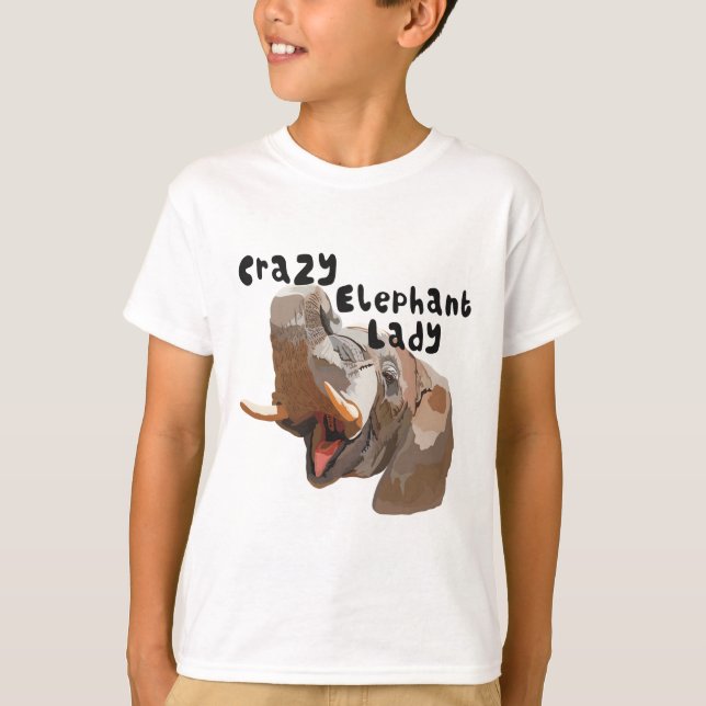 T-shirt E est pour Elephant (Devant)