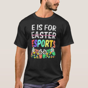 T-shirt E Est Pour Pâques Joueur de Pâques Joueur Joueur V