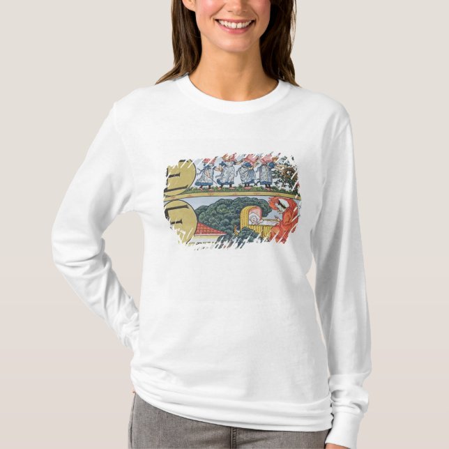 T-shirt E-F, d'un alphabet basé sur des comptines (Devant)