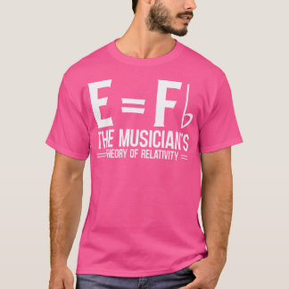 T-shirt E Fb La Théorie De La Relativité Du Musicien Piano