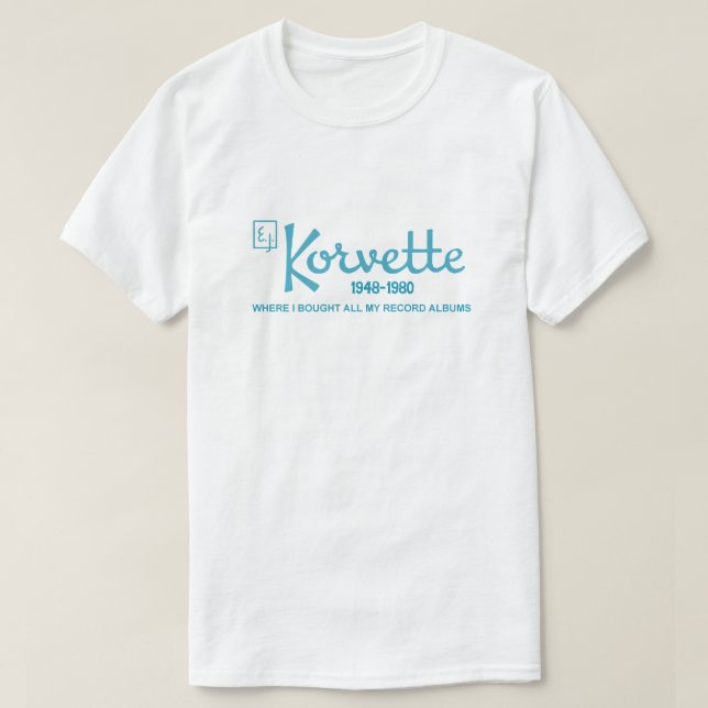 T-shirt E.J. Korvette, grand magasin, IL. (1948-1980) T- (Design devant)