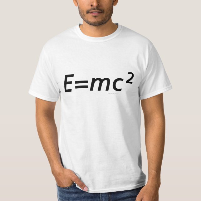 T-shirt E=mc2 (aucunes vrilles) (Devant)