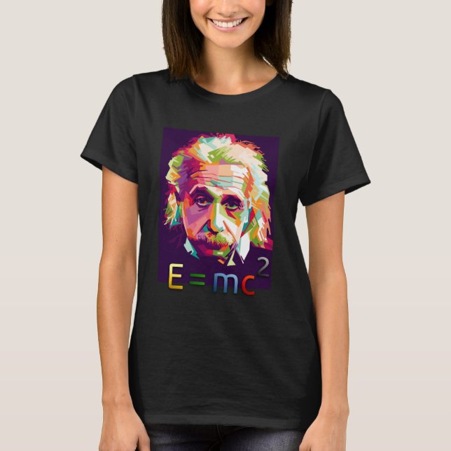 T-shirt E MC2 I Love Math Physics Science (Devant)
