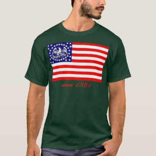 T-SHIRT E PLURIBUS UNIQUE DRAPEAU RÉGIMENTAIRE DE GUERRE C