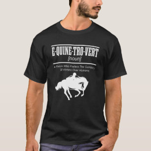 T-shirt E QUINE TRO VERT Cheval équestre équitation équita