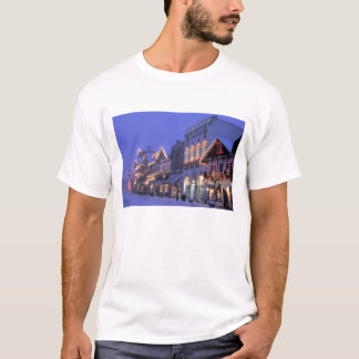 T-shirt É.-U., États-Unis, Washington, Leavenworth. Rue pr