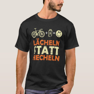 T-shirt E Vélo Dit Smile Plutôt Que De Paire Ebike Bicy