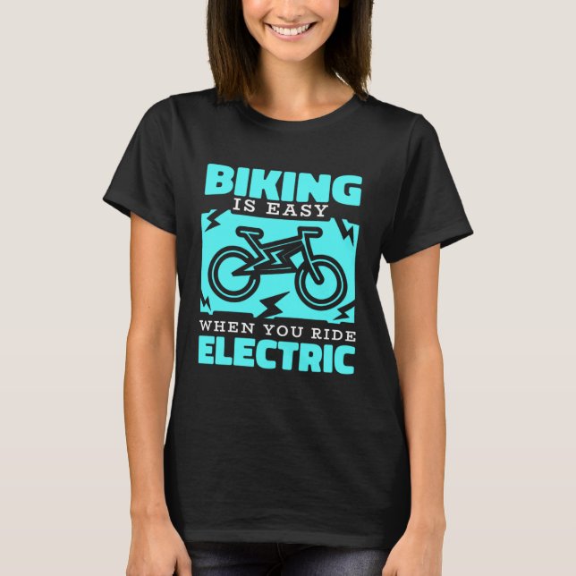 T-shirt E Vélo vélo vélo vélo vélo vélo batterie vélo élec (Devant)