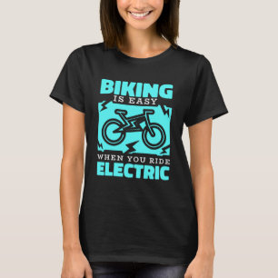 T-shirt E Vélo vélo vélo vélo vélo vélo batterie vélo élec