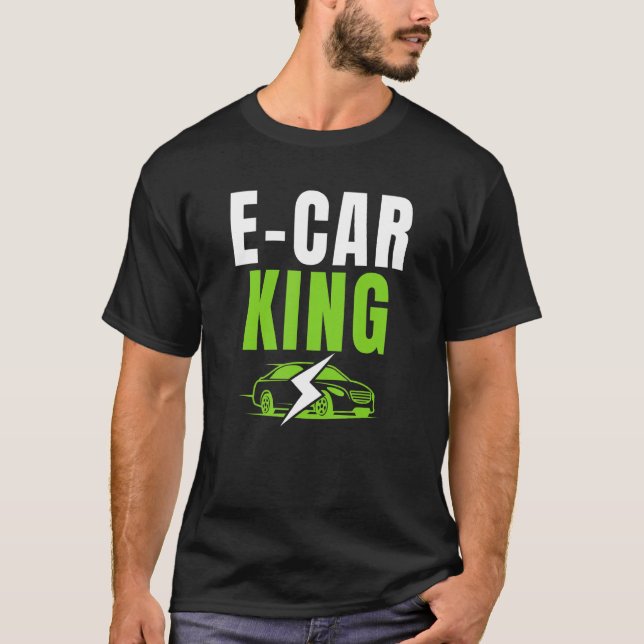 T-shirt E Voiture King Drive EV Drive Electric Vehi (Devant)
