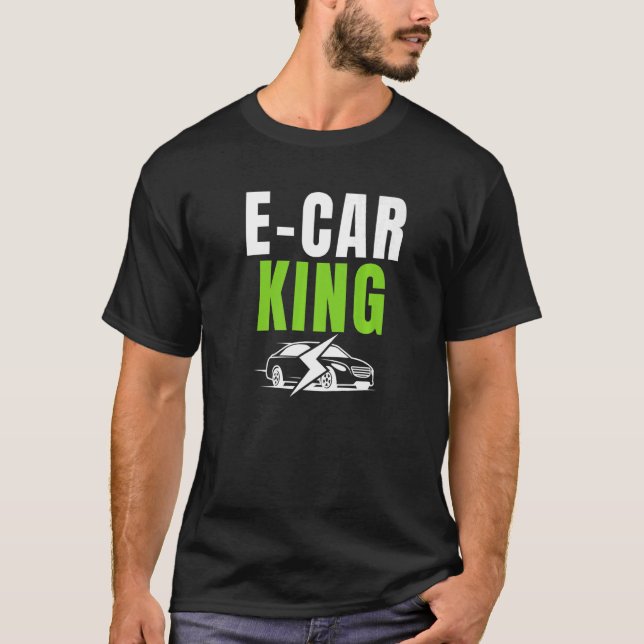 T-shirt E Voiture King Drive EV Drive Electric Vehi (Devant)