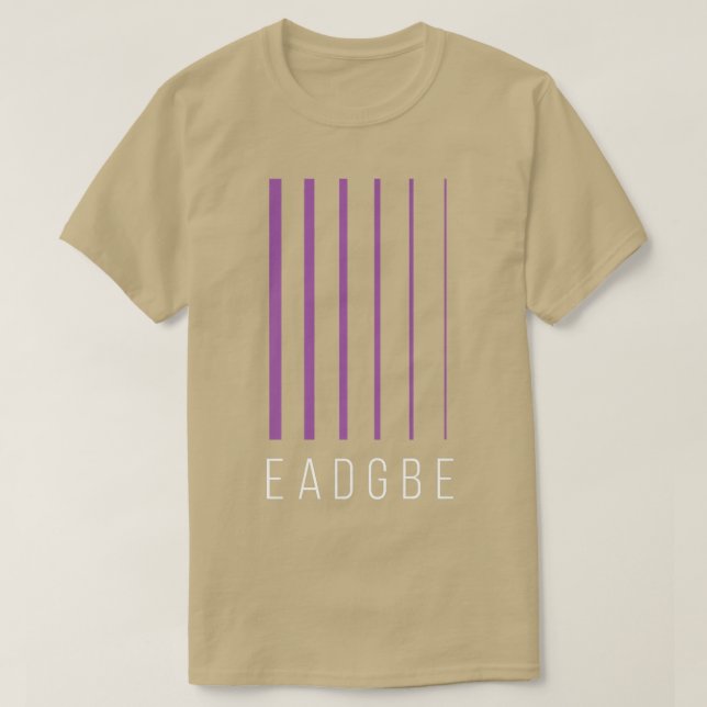T-shirt EADGBE 6 String Guitar Player & GuitaristCool278 (Design devant)