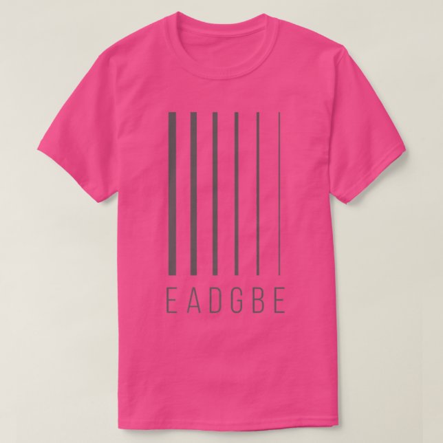 T-shirt EADGBE 6 String Guitar Player & GuitaristCool282 (Design devant)