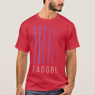 T-shirt EADGBE 6 String Guitar Player & GuitaristCool 653