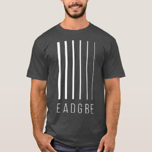 T-shirt EADGBE 6 String Guitare Player & Guitariste - Cool