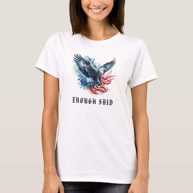 T-shirt *~* EAGLE AP16 American Flag Bald Détails (Devant)