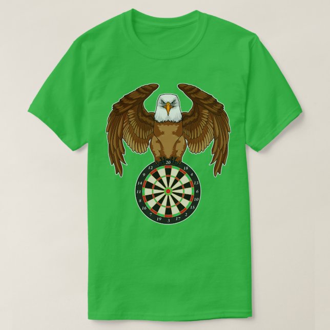 T-shirt Eagle at Darts with Dartboard (Design devant)