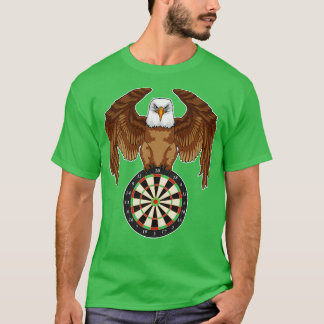 T-shirt Eagle at Darts with Dartboard