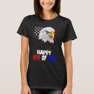T-shirt Eagle Bird 4 juillet Anciens combattants du drapea